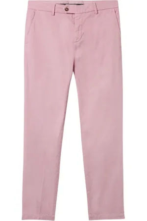 Brooks Brothers Bukser, Herre, Lyserød, W40, Bomuld, Almindelig pasform stræk bomuld gabardine chino