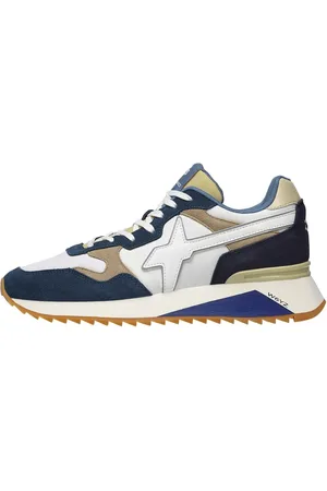 W6YZ Sko, Herre, Flerfarvet, 46 EU, Suede, Technical fabric and suede sneakers Yak-M.