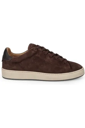 Hogan Sko, Herre, Brun, 44 EU, Tyl, Vintage Style Brune Sneakers