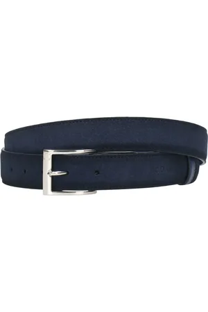 Hogan Tilbehør, Herre, Blå, ONE SIZE, Suede, Blå Suede Bælte