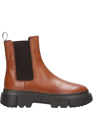 Hogan Sko, Dame, Brun, 37 1/2 EU, Læder, Urban Chelsea Støvle
