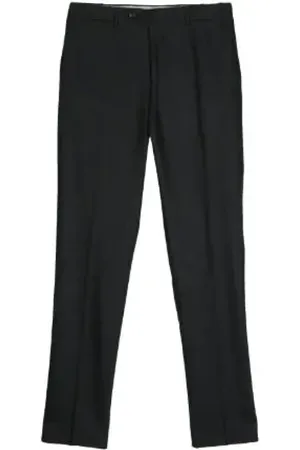 CANALI Bukser, Herre, Sort, XL, Uld, Sort uld-cashmere bukser