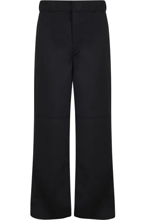 Palm Angels Bukser, Herre, Sort, M, Bomuld, Straight Leg Bukser Midt Rise