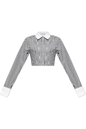 Sportmax Bluser & Skjorter, Dame, Hvid, S, Bomuld, Kort skjorte Abano