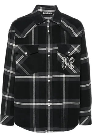 Palm Angels Jakke, Herre, Flerfarvet, M, Bomuld, Checkered Flannel Shirt