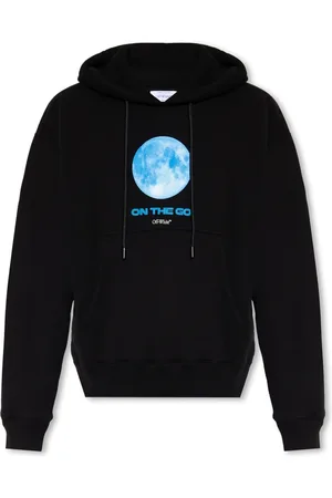 OFF-WHITE Sweathshirts & Hoodies, Herre, Sort, 3XL, Bomuld, Hoodie med Logo