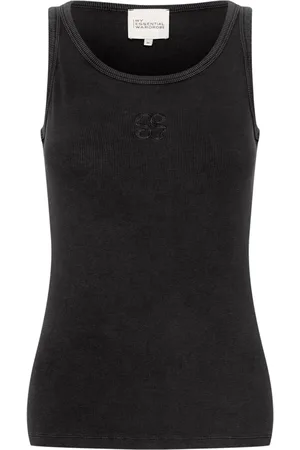 My Essential Wardrobe Top, Dame, Sort, S, Bomuld, Sleeveless Top
