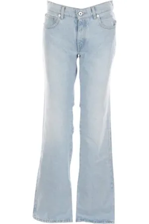 OFF-WHITE Jeans, Dame, Blå, W27, Bomuld, Baggy Chino Jeans