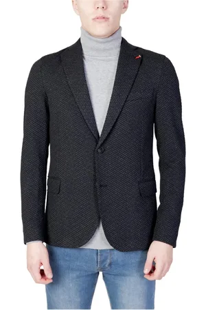 MULISH Jakke, Herre, Sort, 2XL, Klassisk Sort Blazer med Reverskrave