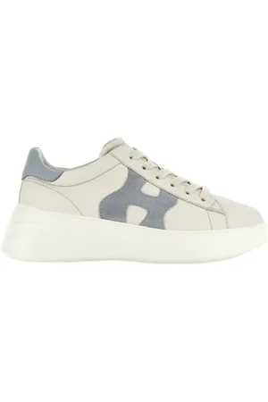 Hogan Sko, Dame, Hvid, 40 EU, Læder, Ivory Læder Sneakers