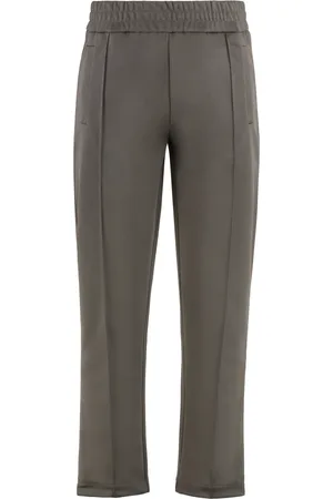 Palm Angels Bukser, Herre, Grøn, L, Polyester, Logo Print Track Bukser Polyester Stof