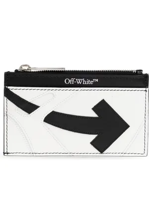 OFF-WHITE Tilbehør, Herre, Hvid, ONE SIZE, Læder, Wallet med Logo