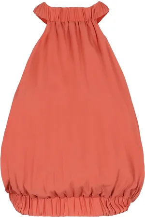 FEDERICA TOSI Top, Dame, Lyserød, XS, Silke Halterneck Top Elastisk Hem
