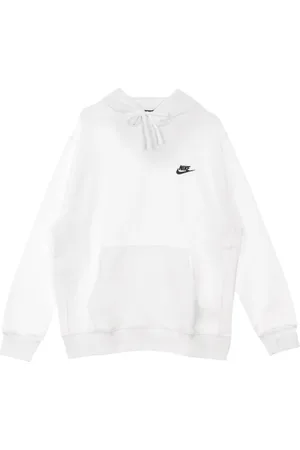 Nike Sweathshirts & Hoodies, Herre, Hvid, 4XL, Bomuld, Club Fleece Hættetrøje