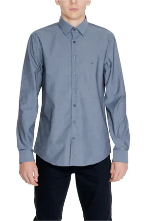 Calvin Klein Skjorte, Herre, Blå, 3XL, Bomuld, Herreskjorte Non Iron Kollektion