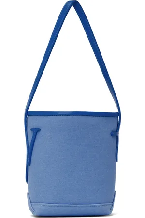 J.W.Anderson Taske, Herre, Blå, ONE SIZE, Bomuld, Canvas Mini Taske med Logo Applikationer