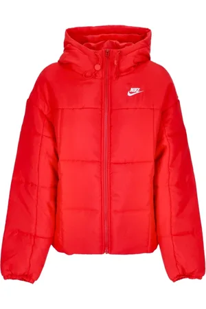 Nike Jakke, Dame, Rød, L, Uld, Klassisk Puffer Dunjakke