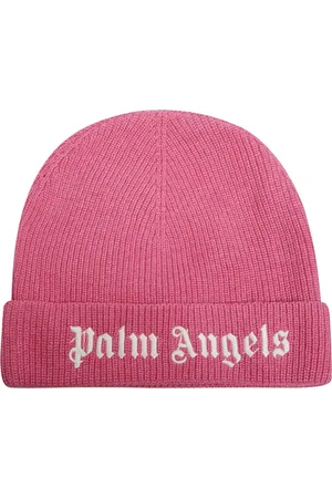 Palm Angels Tilbehør, Herre, Lyserød, S, Uld, Urban Logo Beanie Hue