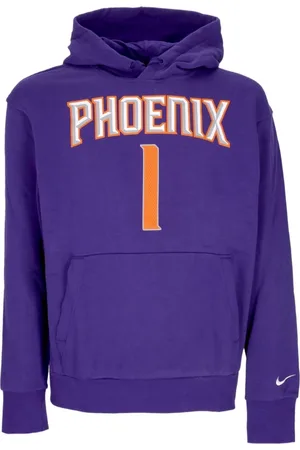 Nike Sweathshirts & Hoodies, Herre, Lilla, XL, Bomuld, NBA Essential Hættetrøje