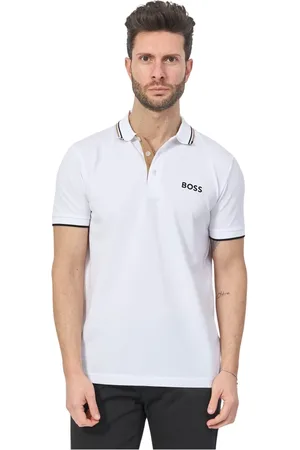 HUGO BOSS Top, Herre, Hvid, L, Bomuld, Herre Paddy Pro Polo Skjorte