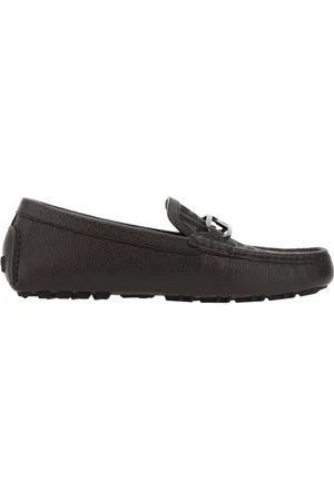 Fendi Sko, Herre, Brun, 40 EU, Læder, Brun læder loafers Aw24