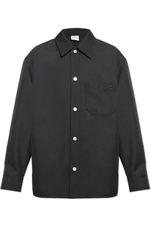 Courrèges Skjorte, Herre, Sort, L, Polyester, Casual Skjorte