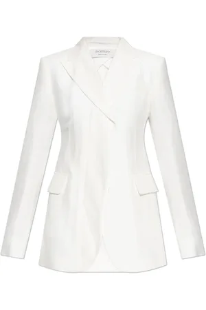 Sportmax Jakke, Dame, Hvid, XS, Uld, Cera blazer