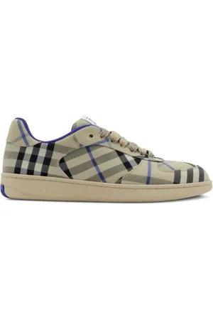 Burberry Sko, Dame, Flerfarvet, 40 EU, Terrasse Check Trainer i Lichen