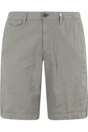 MYTHS Shorts, Herre, Grøn, 2XL, Bomuld, Militær Linned Bomuld Shorts