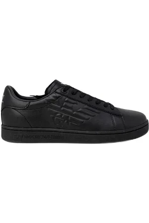 EA7 Sko, Herre, Sort, 40 1/2 EU, Polyurethan Sneakers