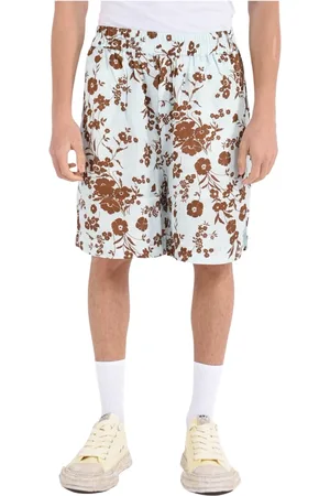 LANEUS Shorts, Herre, Flerfarvet, S, Fantasi Viskose Bermuda Shorts