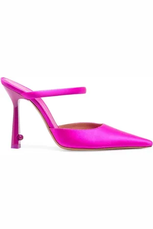 OFF-WHITE Sko, Dame, Lilla, 38 EU, Læder, Pop Lollipop Heeled Mules