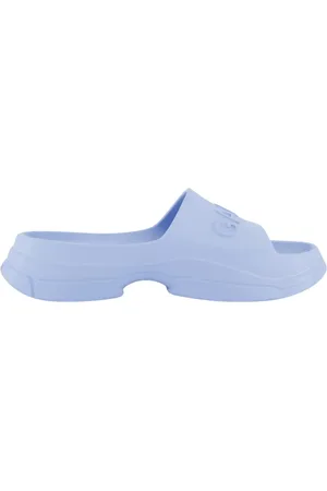 Ganni Sko, Dame, Blå, 38 EU, Letvægts Pool Slides