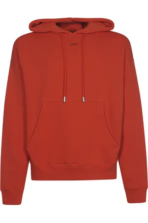 OFF-WHITE Sweathshirts & Hoodies, Herre, Rød, S, Uld, Stilfuld Hættetrøje