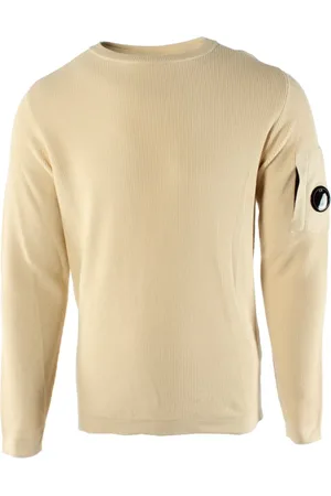 C.P. Company Strik, Herre, Gul, XL, Bomuld, Sea Island Sweater