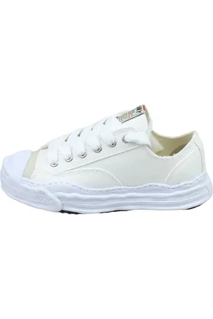 MIHARA YASUHIRO Sko, Herre, Hvid, 44 EU, Hvid Canvas Lav Top Sneaker