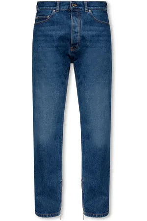 OFF-WHITE Jeans, Herre, Blå, W30, Bomuld, Jeans med logo