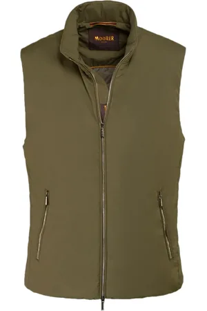 MOORER Jakke, Herre, Grøn, 4XL, Uld, Army Grøn Letvægtsvest Senio Stil
