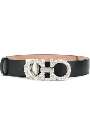 Salvatore Ferragamo Tilbehør, Dame, Sort, 80 CM, Læder, Nero Cinture Bælte