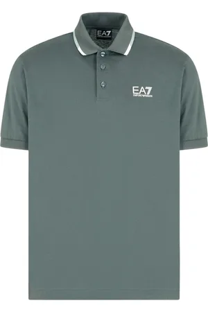 EA7 Top, Herre, Grøn, M, Kortærmet Polo T-shirts Kollektion