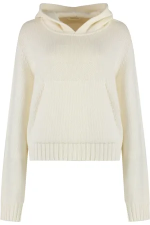 Palm Angels Strik, Dame, , M, Uld, Luksuriøs strikhættetrøje med ribkant