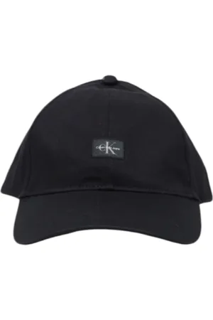 Calvin Klein Tilbehør, Herre, Sort, ONE SIZE, Bomuld, Sort Bomuld Baseball Kasket