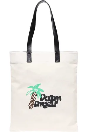 Palm Angels Taske, Herre, , ONE SIZE, Bomuld, Logo Detail Tote Bag