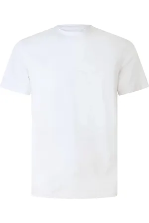 Peuterey Top, Herre, Hvid, M, Bomuld, Afslappet Bomuld T-Shirt i Hvid