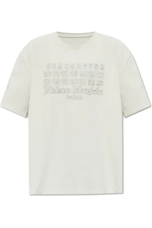 Maison Margiela Top, Herre, Grå, L, Bomuld, Numeric Logo T-shirt