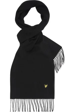 Lyle & Scott Tilbehør, unisex, Sort, ONE SIZE, Uld, Tørklæde Lammeuld