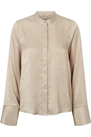 RUE de FEMME Bluser & Skjorter, Dame, , L, Polyester, Elegant Skjorte med Kinakrave
