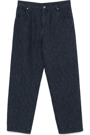 Fendi Bukser, Herre, Blå, W34, Denim, Denim Syning Allover Indigo Greggio