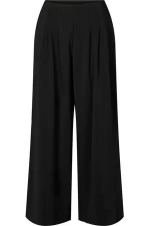 RUE de FEMME Bukser, Dame, Sort, XS, Elegant Bukser Med Vidde Sort