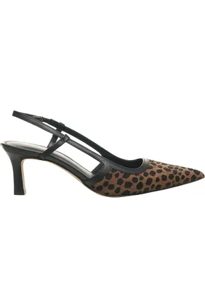 Michael Kors Sko, Dame, Flerfarvet, 35 EU, Læder, Dyreprint Slingback Hæle